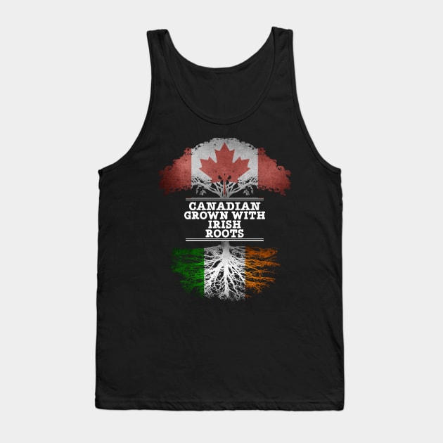 Canadian Grown With Irish Roots - Gift for Irish With Roots From Ireland Tank Top by Country Flags